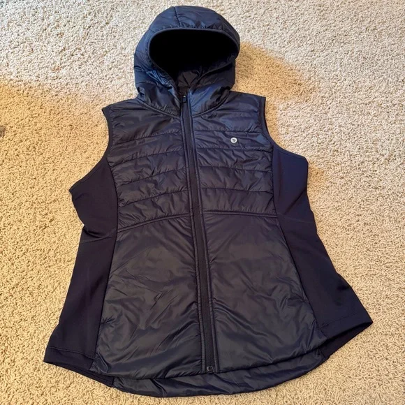 NWOT- BALEAF Women's Puffer Vest Hooded Running Vest Slim Fit Lightweight -Large - Picture 1 of 4